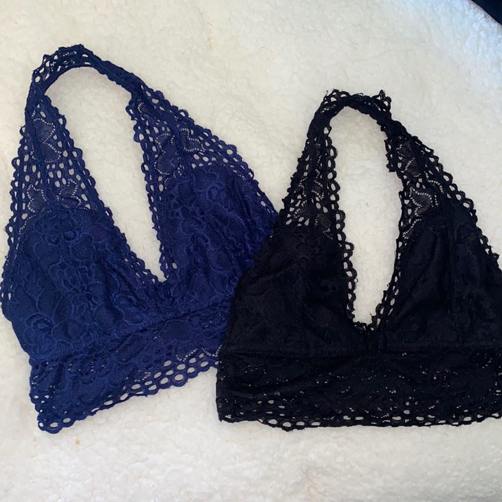 Lace Halter Neck Bralette BUNDLE size Small
